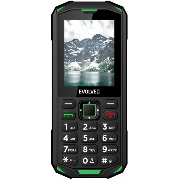 EVOLVEO StrongPhone X5 vodotesný odolný Dual SIM telefón čierno-zelený - Mobilné telefóny - Obrázok B33F000P01