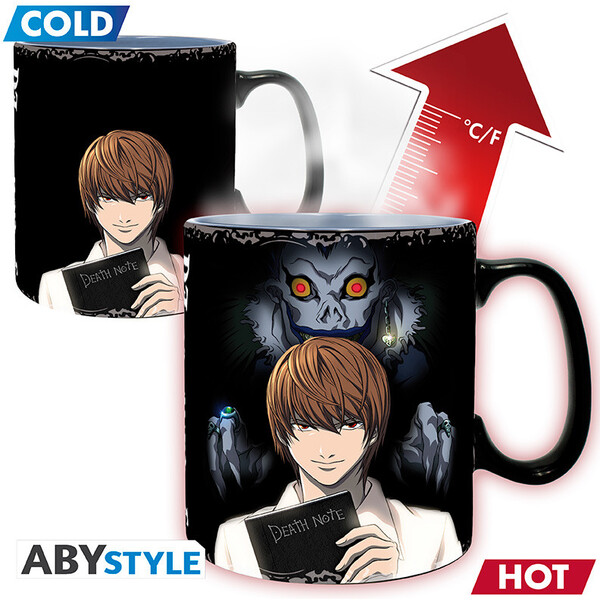 Hrnček Death Note - Kira & L (meniaci sa motív) 460 ml