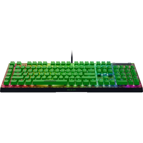 Razer BlackWidow V4 X Green Switch Minecraft Ed. herná klávesnica (US) čierna - Klávesnice - Obrázok B3QD000J01