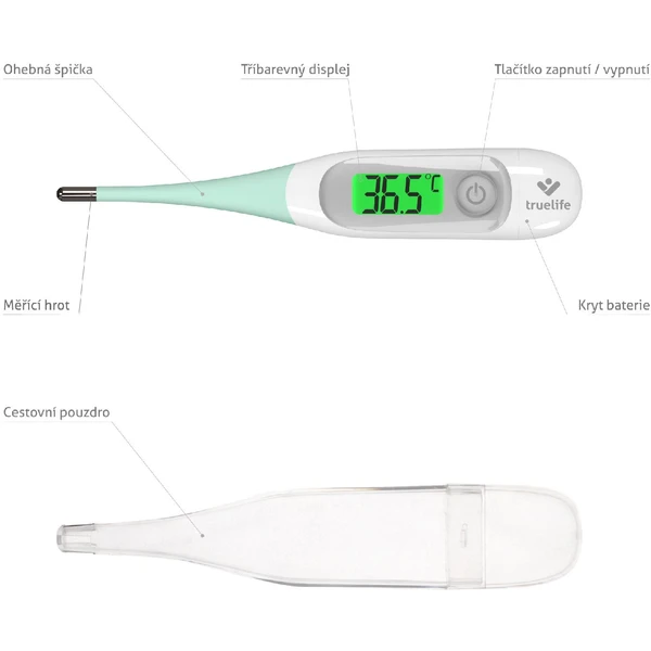 TrueLife Care T3 digitálny teplomer - Teplomery - Obrázok B401000J01
