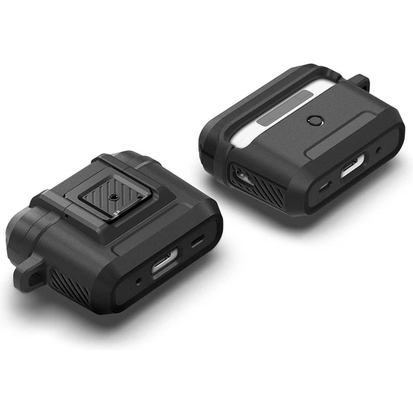 Spigen Lock Fit odolné puzdro Apple AirPods Pro 2 Gen. matne čierne - Puzdra - Obrázok B405000J01