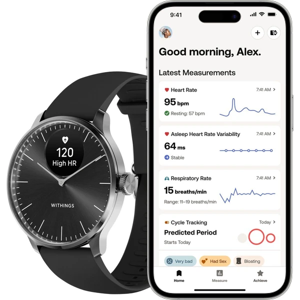 Withings ScanWatch Light 37mm čierne - Inteligentné hodinky - Obrázok B4E7000701