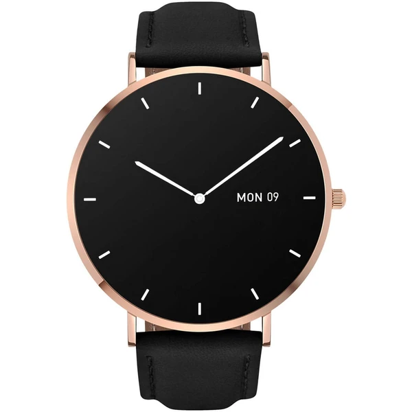 Garett Smartwatch Verona zlatá, čierna koža - Inteligentné hodinky - Obrázok B4O4000O01