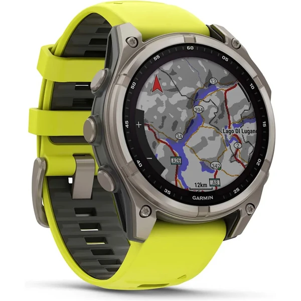 Garmin Fenix 8 Solar 47mm šedé so žlto-grafitovým pásikom - Inteligentné hodinky - Obrázok B5JD000P01