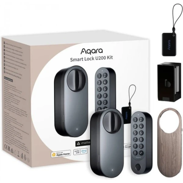 AQARA Smart Lock U200 šikovný zámok čierny - Inteligentné zámky - Hlavný obrázok