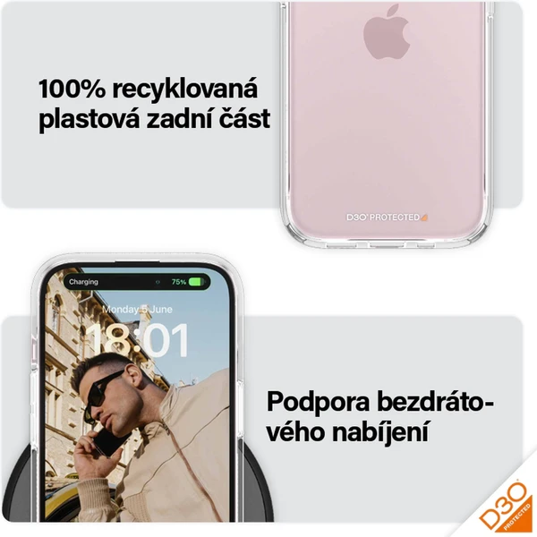 PanzerGlass HardCase D3O Apple iPhone 15 - Puzdra - Obrázok B5TS100501