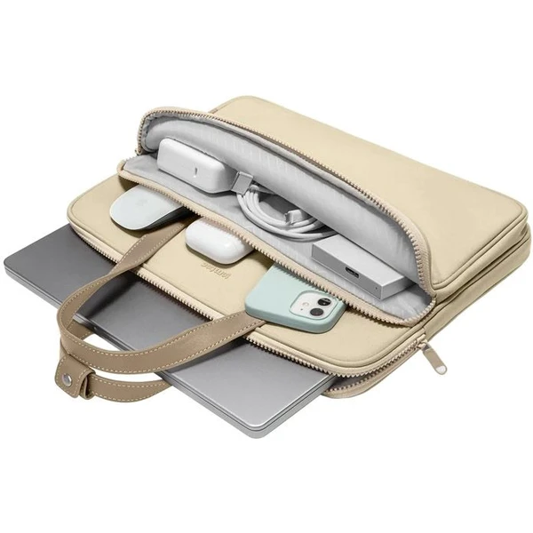 tomtoc Shoulder Bag 14" a 13" MacBook Pro / Air khaki - Tašky - Obrázok B5W0000601