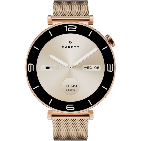 Garett Smartwatch ružovo zlatá oceľ - Inteligentné hodinky - Obrázok B5XD000N01
