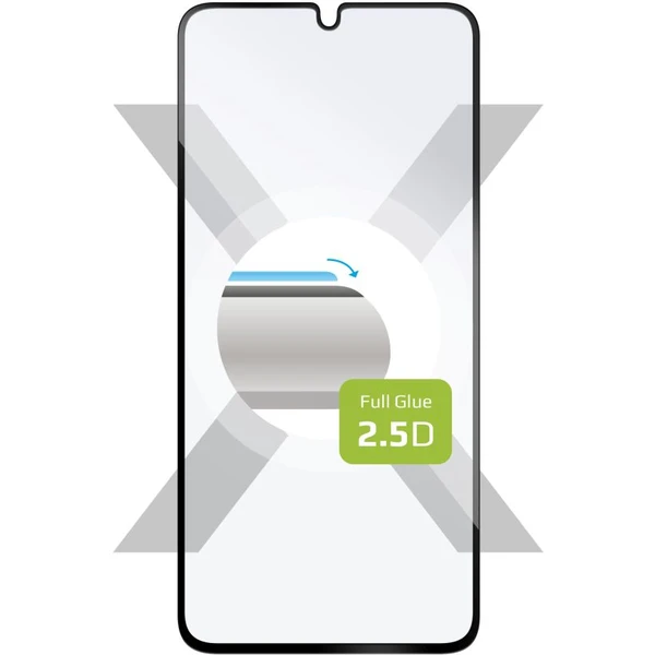 FIXED 2,5D Full-Cover tvrdené sklo Samsung Galaxy A34 5G čierne - Ochranné fólie a sklo - Hlavný obrázok