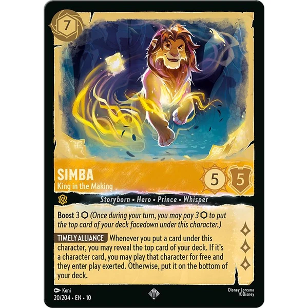 Disney Lorcana: Whispers in the Well - Starter Deck single Amber & Emerald (Simba & Megara) - Disney Lorcana TCG - Obrázok B6LK000K01
