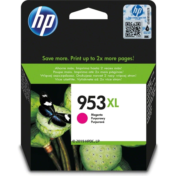 HP F6U17AE č. 953XL Ružová originálna - Cartridge - Obrázok B6PG100501