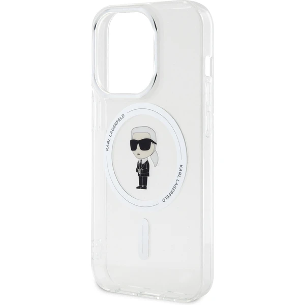 Karl Lagerfeld IML Ikonik MagSafe Kryt iPhone 15 Pro číry - Puzdra - Obrázok B6X4000701
