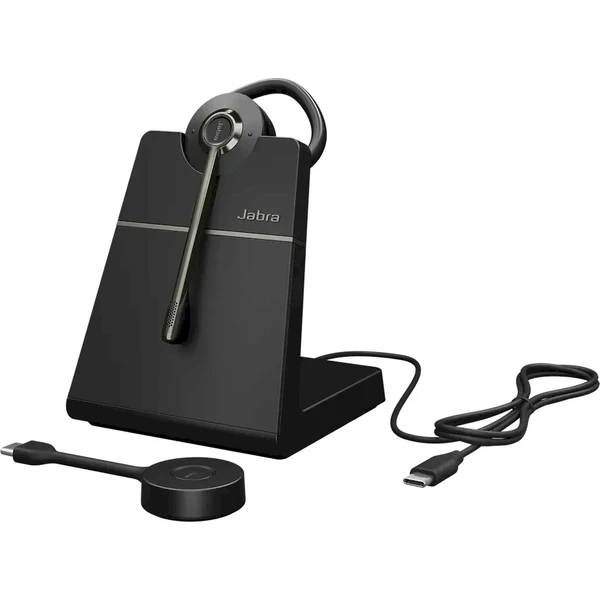 Jabra Engage 55 SE USB-C UC Convertible bezdrôtové slúchadlá so stojanom čierna - Slúchadlá - Obrázok B70N000K01