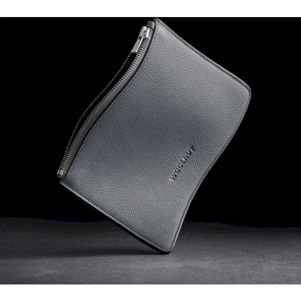 Woolnut Leather Pouch (Flat) kožené púzdro šedé - Organizéry - Obrázok B768000701