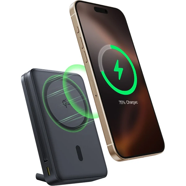 Powerbanka Baseus Nomos Qi2 10000mAh 45W s káblom USB-C čierna - Powerbanky - Obrázok B7AE000N01
