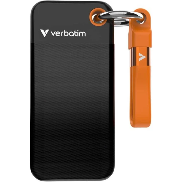 Verbatim Pocket SSD 1TB USB-C čierna/oranžová - SSD - Hlavný obrázok