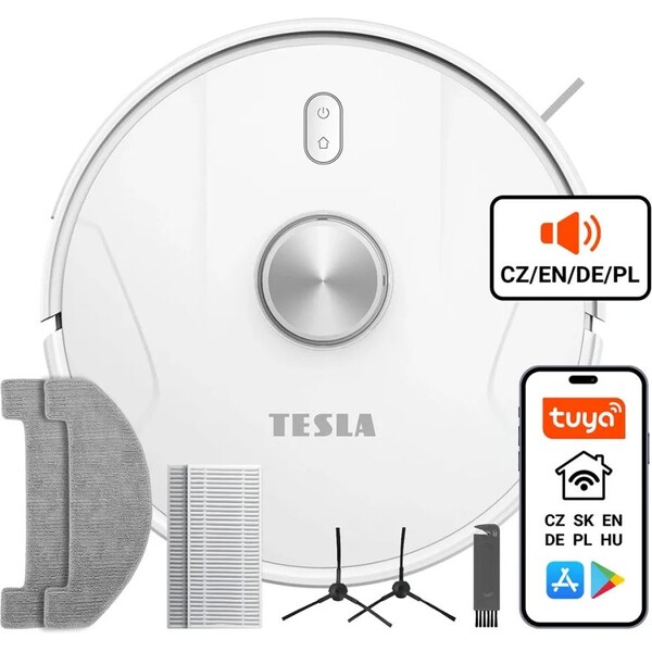 E-shop TESLA RoboStar iQ700 robotický vysávač biely