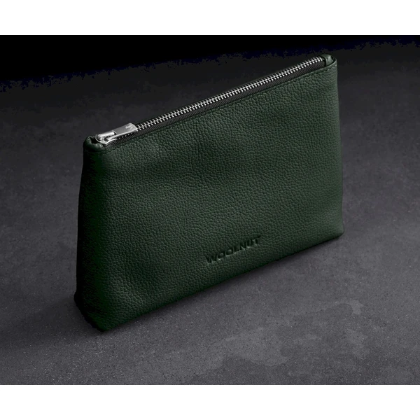 Woolnut Leather Pouch kožené púzdro tmavo zelené - Organizéry - Obrázok B868000701