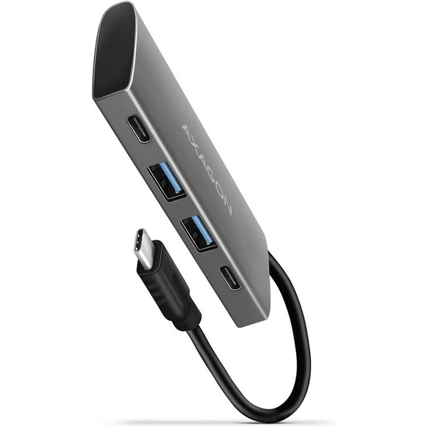 AXAGON HMC4G2 USBC 3.2 Gen 2 10 Gbps húb w. 2x USBA + 2x USBC 13cm USBC cable - USB huby - Hlavný obrázok