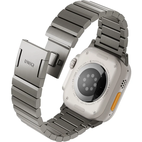 UNIQ Strova Mag oceľový remienok pre Apple Watch 49/46/45/44/42mm strieborný - Remienky - Obrázok B8O4000J01