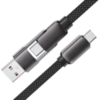 Acefast USB-A/USB-C to USB-C nabíjací dátový kábel, 1,2m - Káble