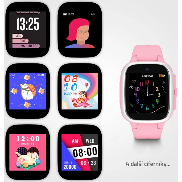 LAMAX WatchY4 Play detské hodinky ružové - Inteligentné hodinky - Obrázok B929000P01