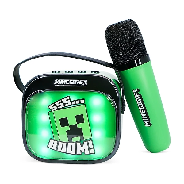 LED Karaoke reproduktor s mikrofónom OTL - Minecraft - Mikrofóny - Hlavný obrázok