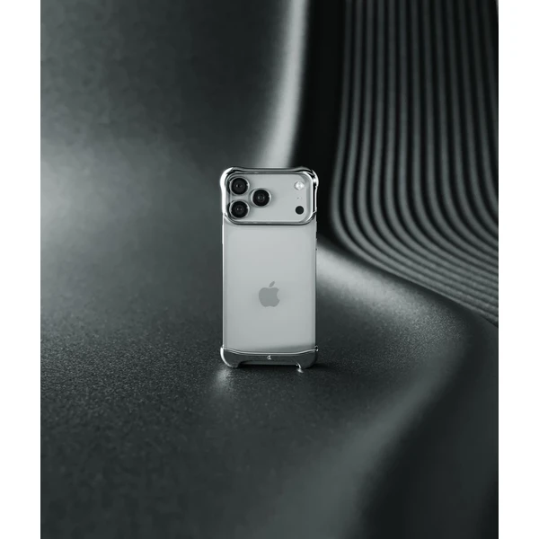 Arc Pulse hliníkový ochranný rám iPhone 17 Pro Max strieborný - Puzdra - Obrázok B9DJ000K01