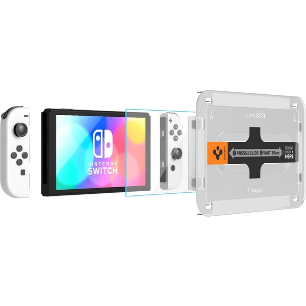 Spigen Glass tR EZ Fit tvrdené sklo pre Nintendo Switch OLED (2 Pack) - Ochranné fólie a sklo - Obrázok B9K4G00101