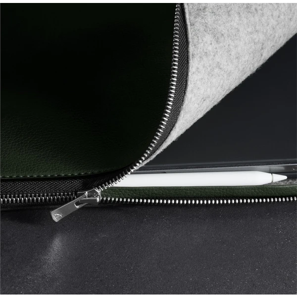 Woolnut kožené puzdro Folio na iPad Pro 11"/iPad Air 11" tmavozelené - Puzdra - Obrázok B9LR100501
