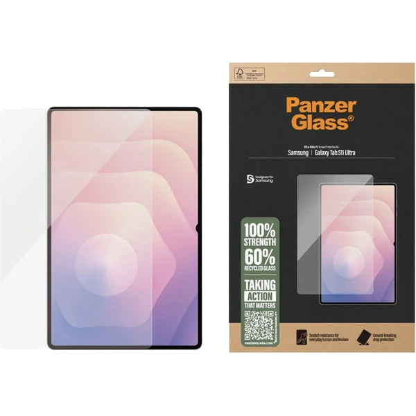 PanzerGlass® Ultra-Wide Fit sklo Samsung Galaxy Tab S11 Ultra číre - Ochranné fólie a sklo - Obrázok B9OI000K01