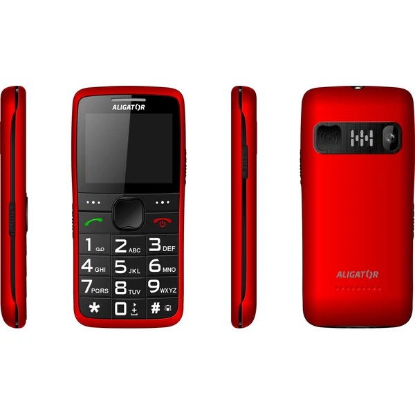 ALIGATOR A675 Senior červený + stolná nabíjačka - Mobilné telefóny - Obrázok B9PL600301