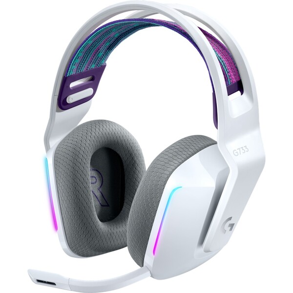 E-shop Logitech G733 LIGHTSPEED bezdrôtové herné slúchadlá 7.1 biela