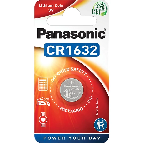 Panasonic CR1632 (gombíková) lítiová batéria (1ks) - Batérie - Hlavný obrázok