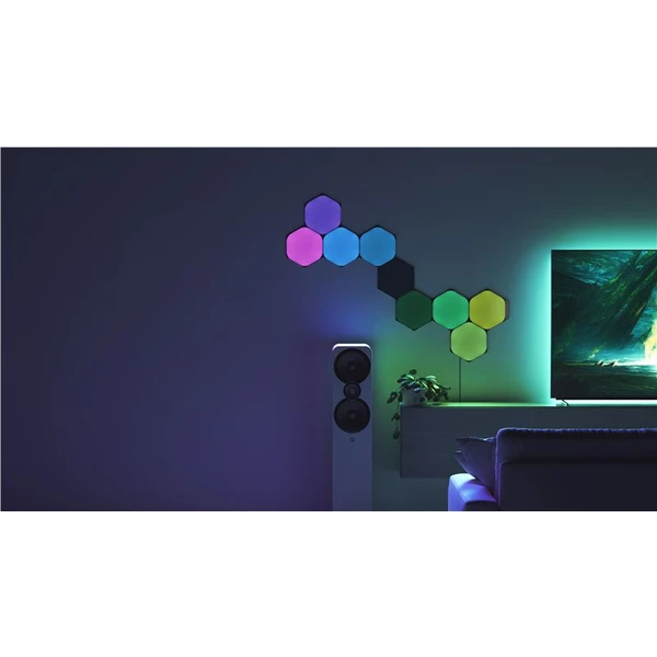 Nanoleaf Shapes v limitovanej edícii Black Hexagons Starter Kit 9 Panels - Inteligentné osvetlenie - Obrázok BAQ2000J01