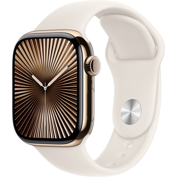Apple Watch 41/40/38mm hviezdne biely športový remienok S/M