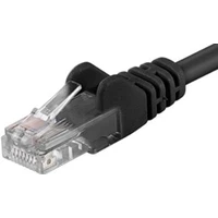PremiumCord RJ45/RJ45 Cat6 UTP prepojovací kábel 1,5 m čierny - Káble a redukcie