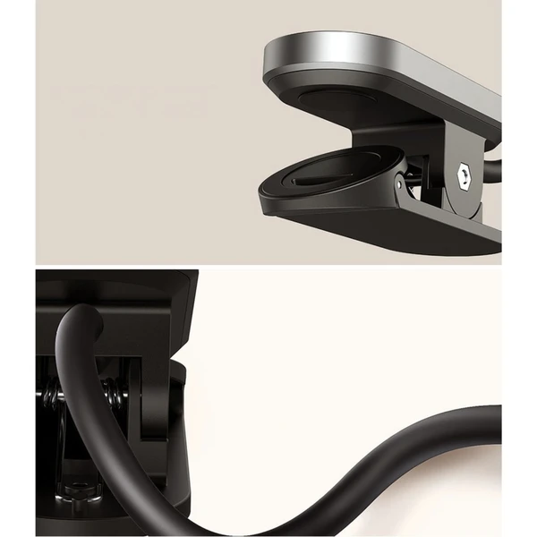 Baseus Mini LED lampička na čtení s klipem černá - Lampičky - Obrázok BB3P600301