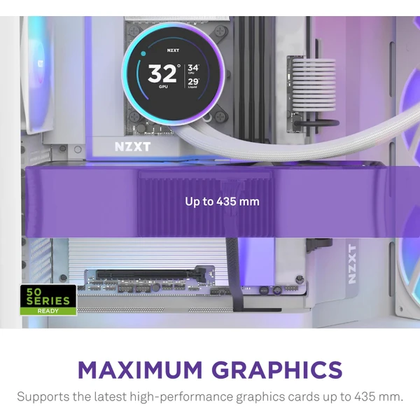 NZXT H9 Flow RGB+ biela - Počítačové skrine - Obrázok BB7K000K01