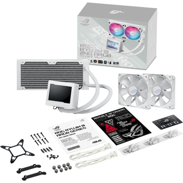 ASUS ROG RYUJIN III 240 ARGB biela - Chladiče - Obrázok BBB9000O01