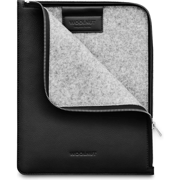 Woolnut kožené puzdro Folio na iPad Pro 11"/iPad Air 11" čierne - Puzdra - Obrázok BBJR100501