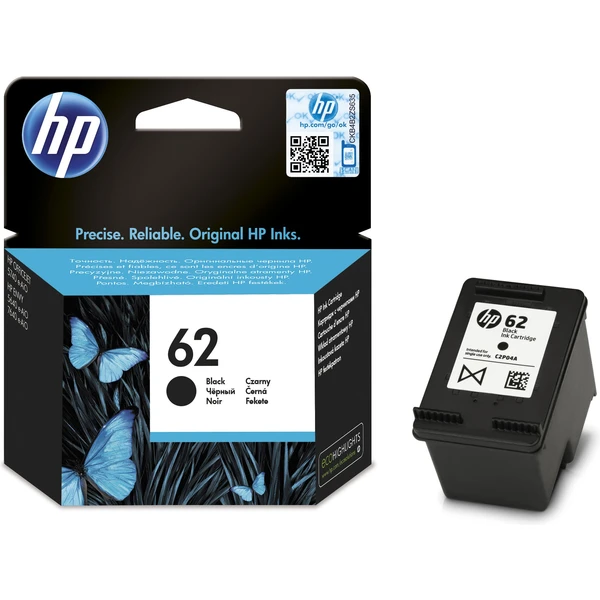 HP C2P04AE č. 62 Čierna originálna - Cartridge - Obrázok BBOE100501