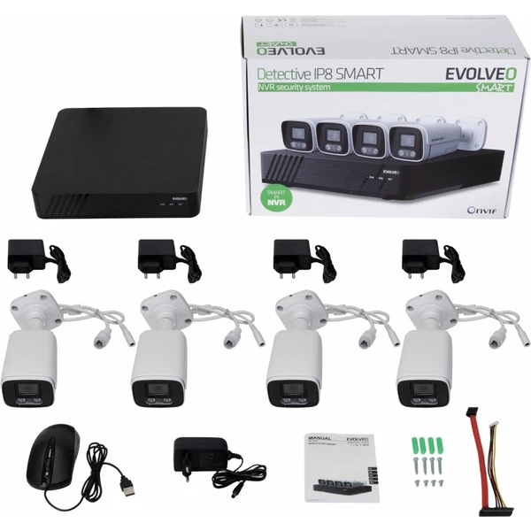 Kamerový systém EVOLVEO Detective IP8 SMART - IP kamery - Obrázok BC00000J01