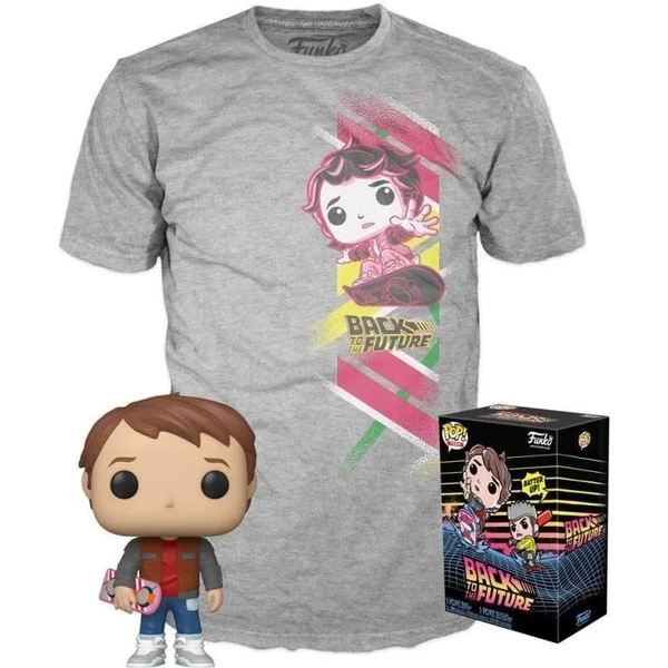 Funko POP! & Tee: Späť na Future - Marty w/Hoverboard S - Darčekové sady - Obrázok BCC8000N01