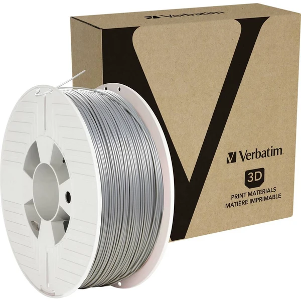 VERBATIM filament do 3D tlačiarne PLA 1.75mm, 335m, 1kg strieborný/sivý - Filamenty pre 3D tlačiarne - Obrázok BCG3000L01