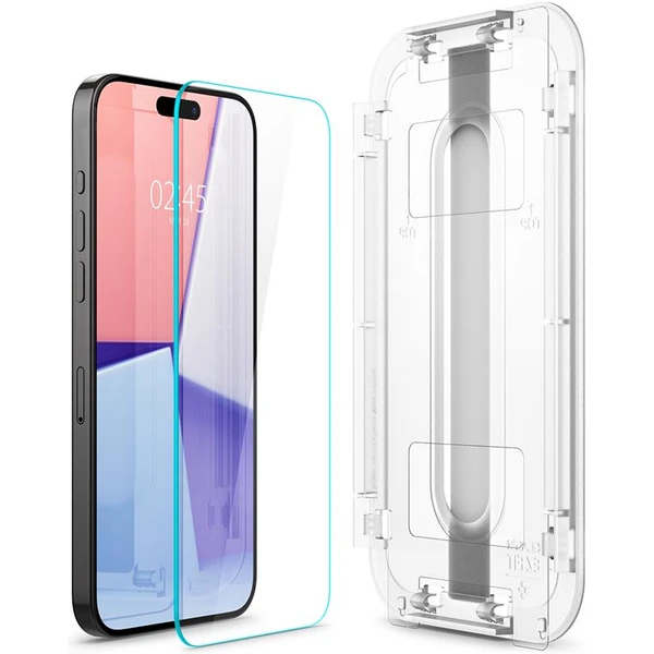 Spigen Glass tR EZ Fit 2 Pack tvrdené sklo iPhone 15 Pro Max číre - Ochranné fólie a sklo - Obrázok BCZ8000601