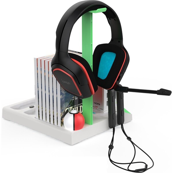 iPega SW036 nabíjacia stanica s chladením pre Nintendo Switch biela