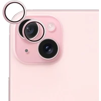 Epico hliníkové ochranné sklo na šošovky fotoaparátu pre iPhone 15/15 Plus ružová - Ochranné fólie a sklo