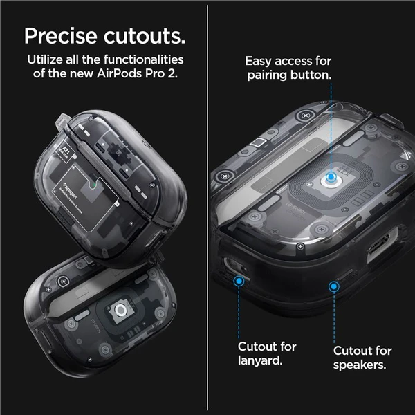 Spigen Ultra Hybrid púzdro Apple AirPods Pro 2. gen. zero one - Puzdra - Obrázok BE66000N01
