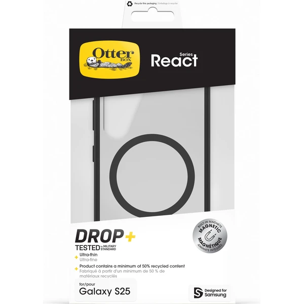 Samsung React Magnet Case kryt s magnetickým úchytom Galaxy S25 číry - Puzdra - Obrázok BECC000J01